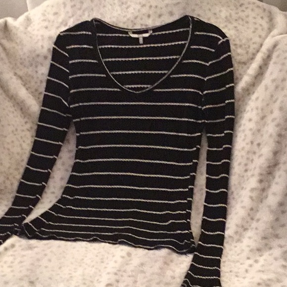 Buckle BKE Striped Top V-Neck LARGE NWOT - Picture 8 of 8